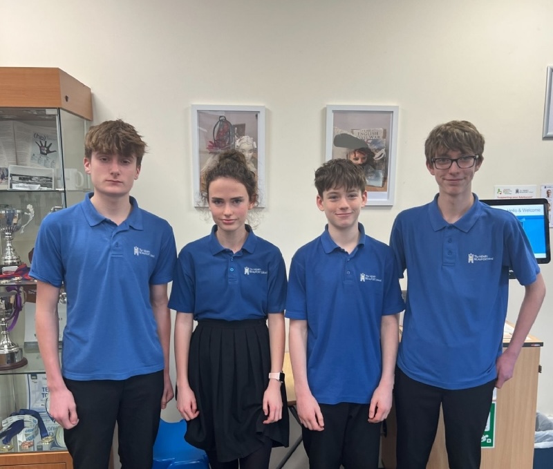 Henry Beaufort Students giving message on online safety