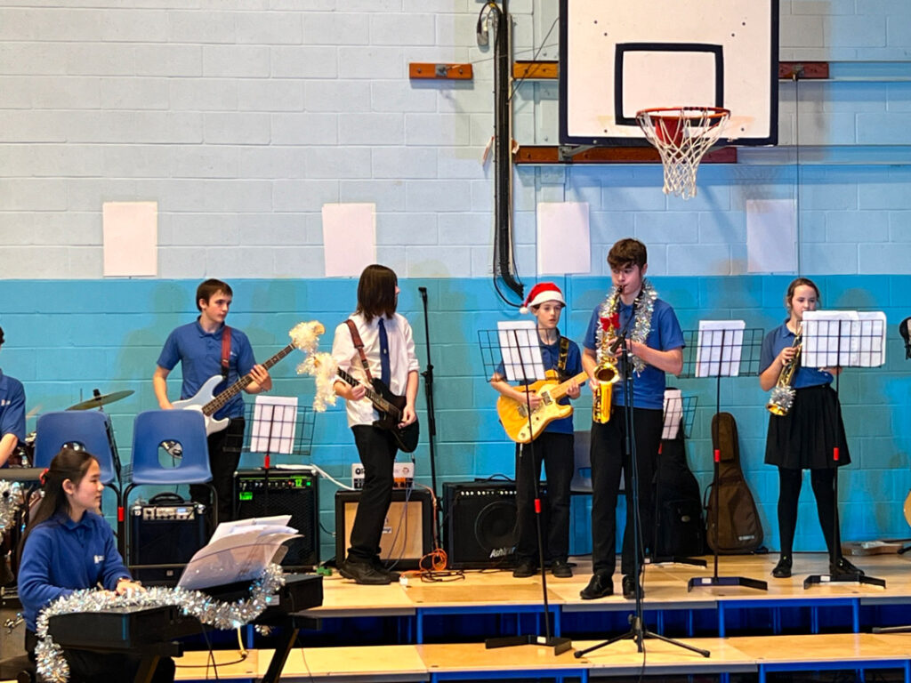Student band for Christmas Extravaganza