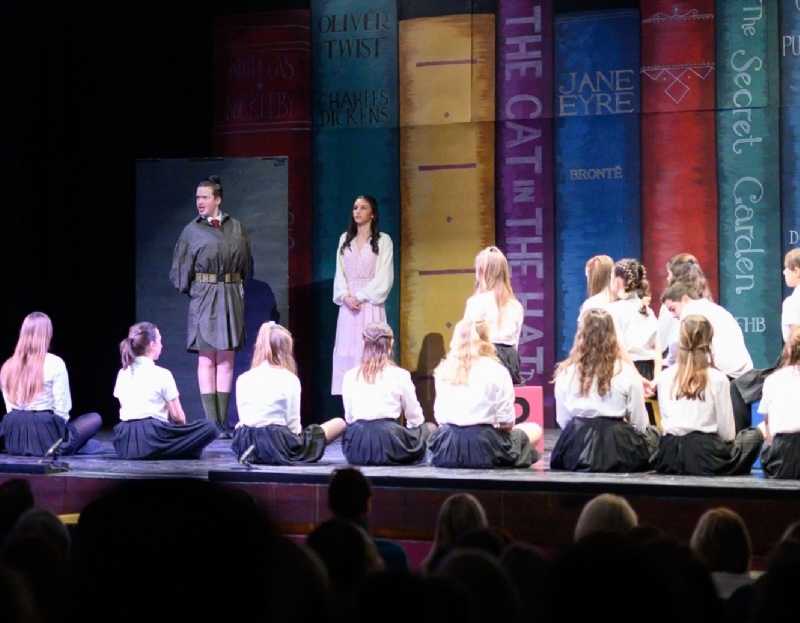 Matilda musical stage