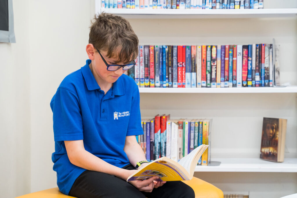 Student reading