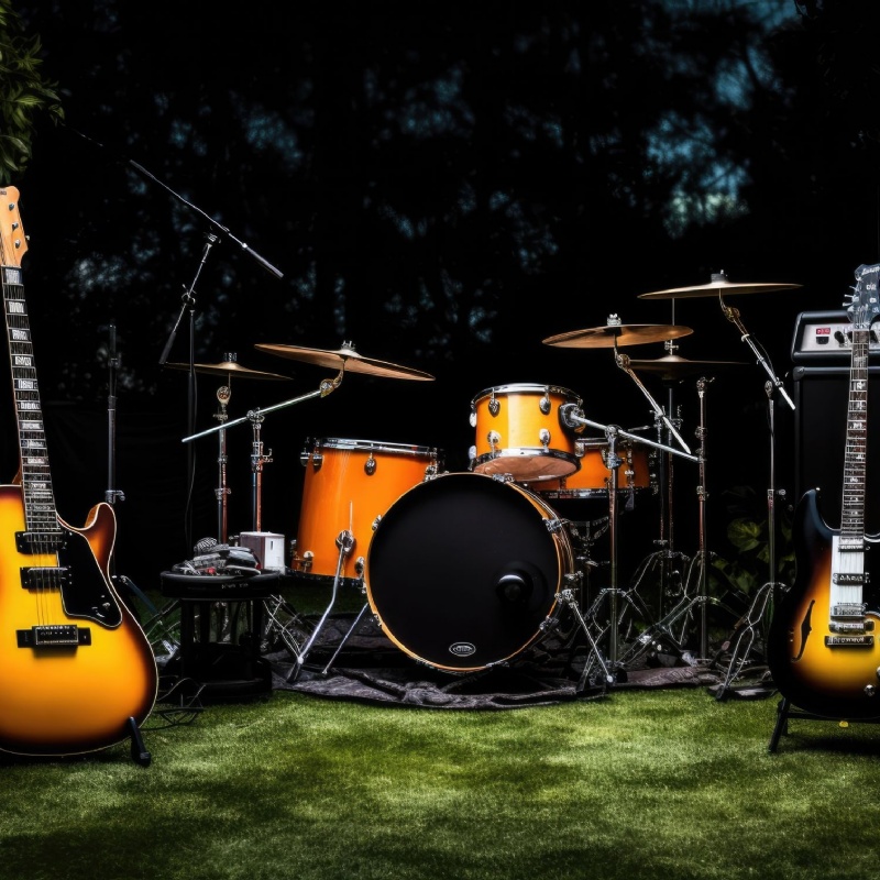 Drumset for summer concert